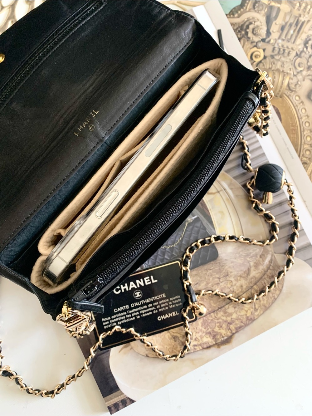 CHANEL Black Caviar Classic Flap Clutch - Picture 7 of 16